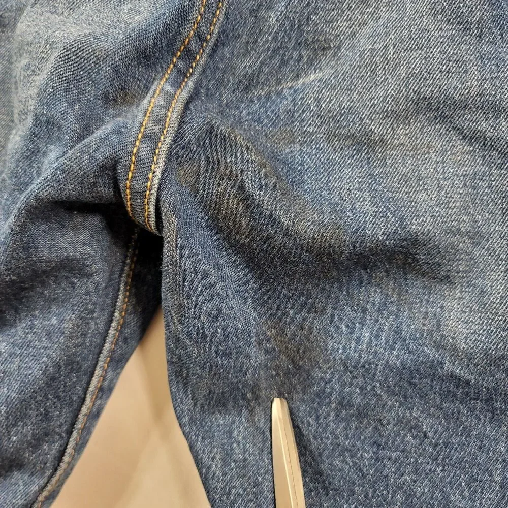 Levi's 501 Denim Shorts Mens 38 Valley Life Blue‎ Hemmed Original Fit